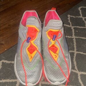 Nike Silver and Neon Athletic Shoes